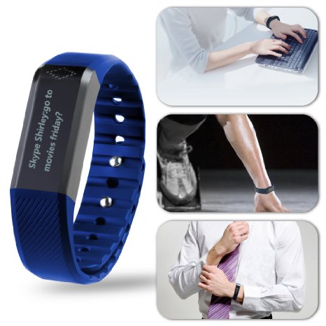 ToprimeTouch Screen Fitness Tracker CallingMessagesSleep Quality Monitor For Andriod and iOSBlack