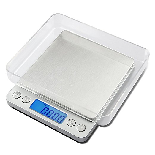 Portable 500g x 0.01g 0.001oz Digital LCD Scale Jewelry Kitchen Food Diet Postal Mail Room Post Office Balance Weight Scales