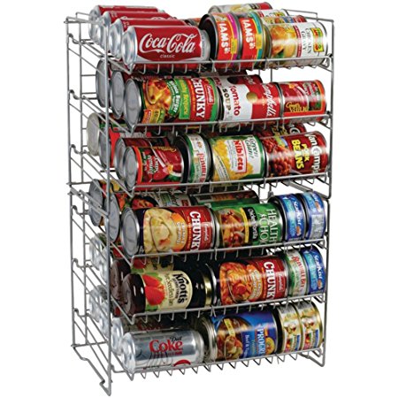 Atlantic Double Canrack - Can Food Kitchen Organizer - Silver