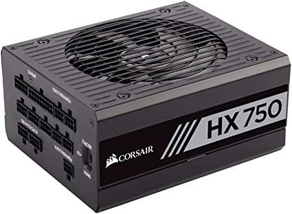 Corsair HX Series HX750 750 W 80 Plus Platinum Full Modular 1 x 135 mm Fan ATX Power Supply Unit - Black