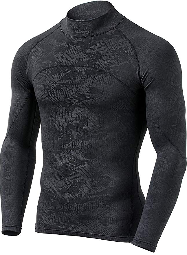 Tesla Men's Thermal Wintergear Compression Baselayer Mock Long Sleeve T Shirts YUT32/YUZ47/T32/T42