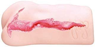 Back to 20s Top Quality Full Size Reverse Mold Silicone Vagina Pocket Pussy w/ 3D Realistic Inner Structure