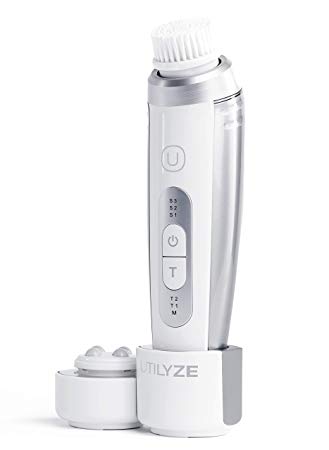 UTILYZE 2-in-1 Advanced Sonic Facial Cleansing Brush & Facial Massage, 3 Speed Settings