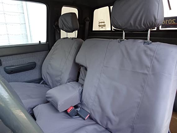 Durafit Seat Covers, Made to fit 1995-2000 Tacoma 60/40 Split Bench Custom Seat Covers. Gray Endura