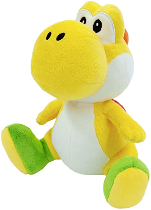Sanei Super Mario All Star Collection Yoshi Plush Small (Yellow)