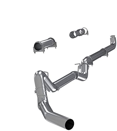 MBRP S6004PLM Down Pipe Back Single Side Off-Road Exhaust System with Front Pipe