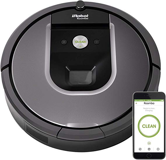iRobot Roomba 960 Robot Vacuum- Wi-Fi Connected Mapping, Works with Alexa, Ideal for Pet Hair, Carpets, Hard Floors (Renewed)