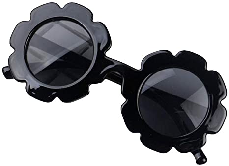 Toddler Kids Eyeglasses Baby Children Vintage Flower Round Anti-UV Sunglasses 6 Colors Plastic Frame Beach Goggles