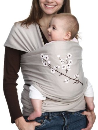 Moby Wrap UV SPF 50 100 Cotton Baby Carrier Almond Blossom