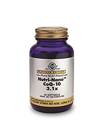 Solgar Nutri-Nano CoQ-10 3.1-X Nutritional Supplement, 50 Count