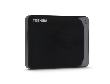 Toshiba Canvio Connect II 1TB Portable Hard Drive, Black (HDTC810XK3A1)