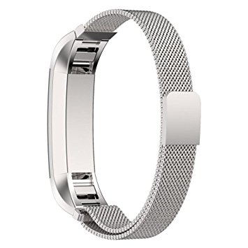 Fitbit Alta Band Replacement, Taotree Fully Magnetic Closure Clasp Mesh Loop Milanese Stainless Steel Replacement Accessory Bracelet Strap for Fitbit Alta Fitness Tracker