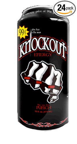 Knockout Punch Energy Drink, 16-Ounce Cans (Pack of 24)