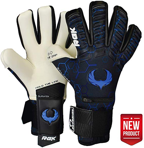 Renegade GK Eclipse Professional Goalie Gloves (Sizes 7-12, 4 Styles, Level 5) 4mm EXT Contact Grip & Breathaprene | Pro Goalkeeper Gloves for Elite Play | Maximum Grip & Protection | Based in the USA