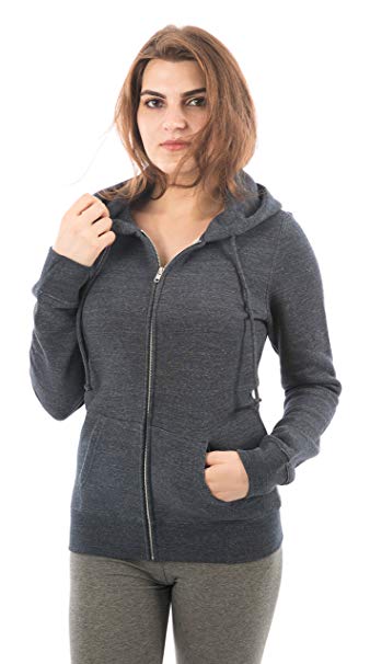 FORBIDEFENSE Women Fleece Hoodies Full Sleeve-Front Zip Premium Hood 2 Split Pocket