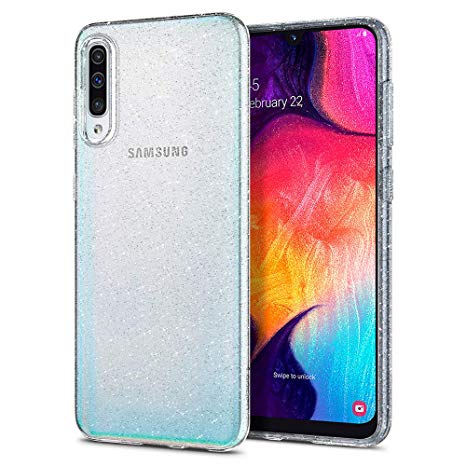 Spigen Liquid Crystal Glitter Designed for Samsung Galaxy A50 Case (2019) - Crystal Quartz