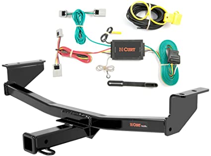 CURT Class 3 Trailer Hitch Bundle with Wiring for 2008-2016 Nissan Rogue - 13204 & 56033