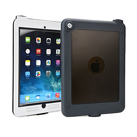 iPad Air 2 Waterproof case, COOPER SUBMARINE Water Resistant IP68 Outdoor Rugged Heavy Duty Tough Durable Shockproof Protective Case Cover with Screen Protector for Apple iPad Air 2 (White)