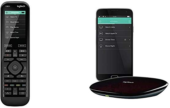 Logitech Harmony 950 Touch IR Remote Control for up to 15 Entertainment Devices & Harmony Hub for Control of 8 Home Entertainment Devices, Works with Alexa