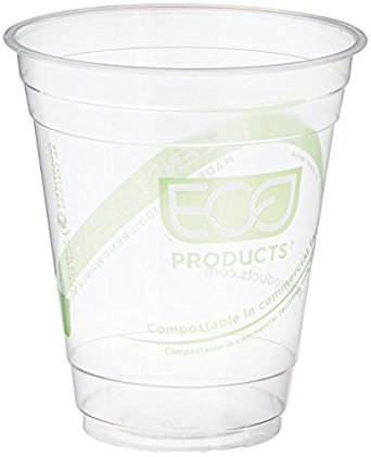 Eco-Products ECOEPCC12GSPK GreenStripe Cold Cups, Compostable Plastic PLA (Pack of 50)