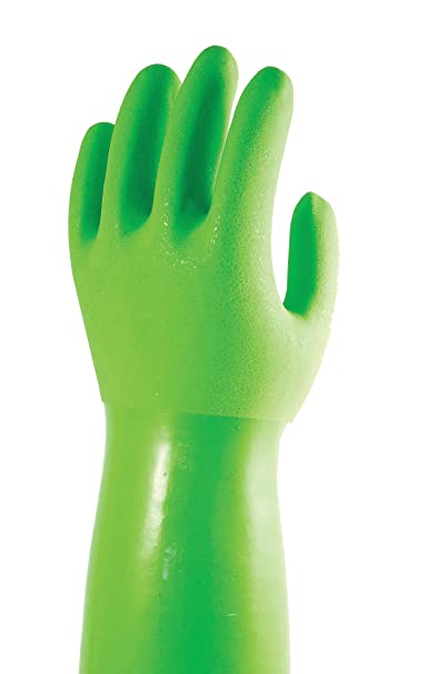 TRUE BLUES Small Lime Green Cleaning Gloves, 1 EA