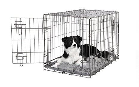 Dogit 2 Door Wire Cage/ Home, 77 x 48 x 54.4 cm, Black