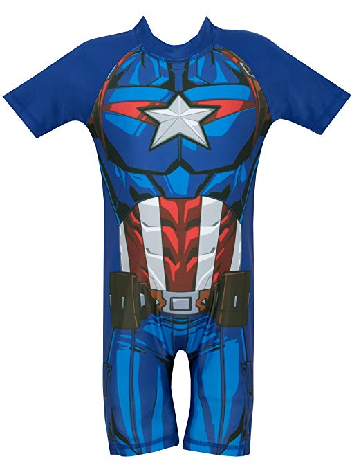 Marvel Avengers Boys' Captain America Swimsuit