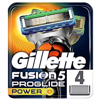 Gillette Fusion5 ProGlide Power Razor Blades for Men, 4 Refills