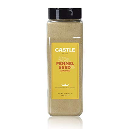 Castle Foods | FENNEL SEED GROUND, 16 oz Premium Restaurant Quality