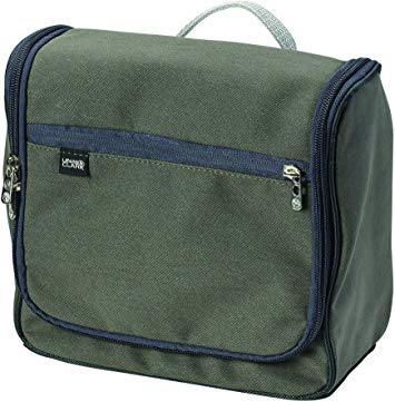 Lewis N. Clark Brushed Twill Hanging Toiletry Kit, Tan