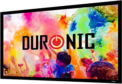Duronic Projector Screen FFPS120/169 | 120-Inch Fixed Frame Projection Screen | Wall Mountable |  1 Gain | HD High Definition Image | 16:9 Ratio | Ideal for Home Theatre, Classroom, Office…
