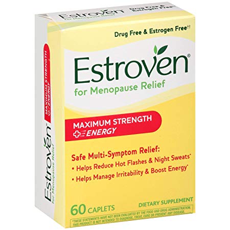 Estroven Maximum Strength   Energy Dietary Supplement Caplets (60 ct.) 3 Pack(60 Caplets)