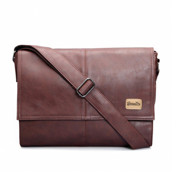 Goodampgod Vintage Pu Leather Men Business Briefcase Laptop Messenger Bag