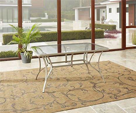 Cosco Outdoor Living 88646BGPE Paloma Dining Table, 50in x 28in