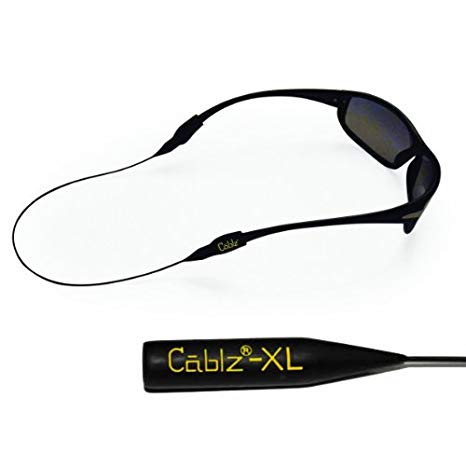 Cablz XL Original Eyewear Retention System 12 Inches ; Black Cord