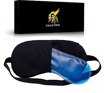 VALKYRIE Cooling Gel Relaxing Eye Sleep Mask for Dark Circles, Dry Eyes, Cooling Eyes, Pain Relief, Redness, Eye Patches, Sleeping Cool Pad Suitable for All Family Members Sleeping Mask