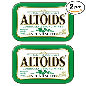 Altoids Spearmint Mints, 1.76 ounce (2 Packs)
