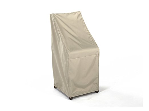CoverMates – Stacking Chair Cover – 28W x 34D x 52H – Elite Collection – 3 YR Warranty – Year Around Protection - Khaki