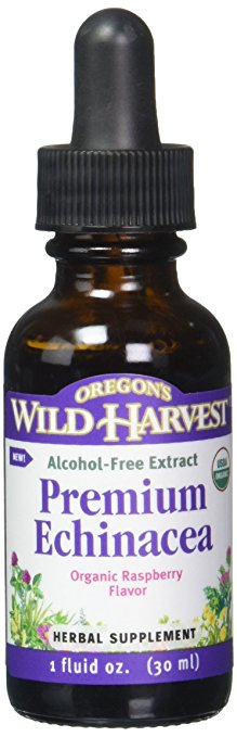 Oregon's Wild Harvest Organic Prem Echinacea-Raspberry Extract, 1 Fluid Ounce