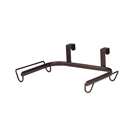 Spectrum Diversified Ashley Grocery Bag Holder, Over the Cabinet Door, Bronze