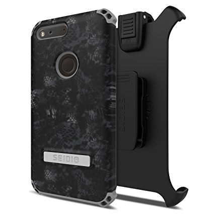 Seidio Dilex Kryptek Case with Kickstand and Holster Combo for Google Pixel XL - Typhon