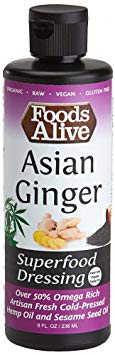 Superfood Dressing, Asian Ginger, 90% Organic, 8oz
