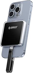 ORICO Magnetic M.2 NVMe 2230 SSD Enclosure Compatible with Magsafe for iPhone 15 Pro Max ProRes, 10Gbps USB C 3.2 Gen2 Type-C to NVMe Reader with Protective Case、Lanyard - AP30