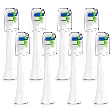 Replacement Brush Heads Compatible with Sonic Care Kids Toothbrush, Fits Protective Clean Healthy White 2 Series 3 Series Electric Handles, by Svuencio Mini Size 8 Pack