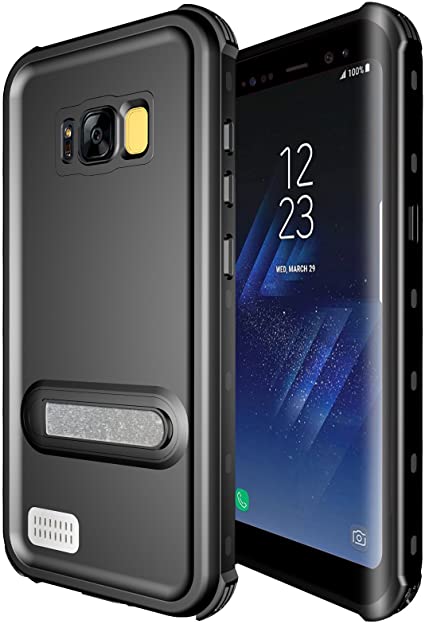 Samsung Galaxy S8 Plus Waterproof Case, Ultra Light Waterproof Shockproof Dirtproof Diving Phone case for Samsung Galaxy S8 Plus (Black)