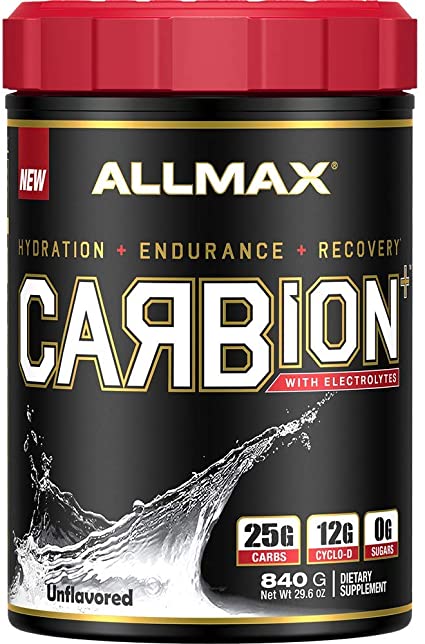 ALLMAX Nutrition CARBion  with Electrolytes   Hydration, Gluten-Free   Vegan Certified, Unflavored, 30 Servings, 870 Grams