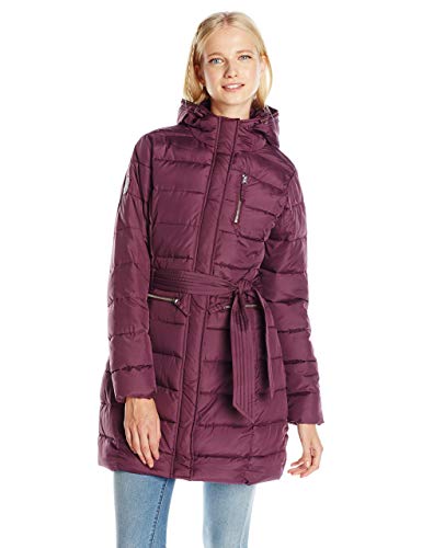 U.S. Polo Assn. Junior's Long Self-Belt Puffer Coat