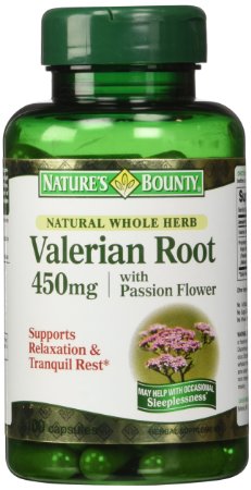 Natures Bounty Valerian Root with Passion Flower -- 450 mg - 100 Capsules