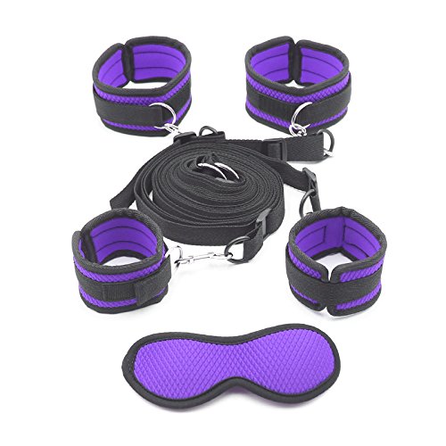 Handcuffs in Bed and Eye Shield Accessories for couple