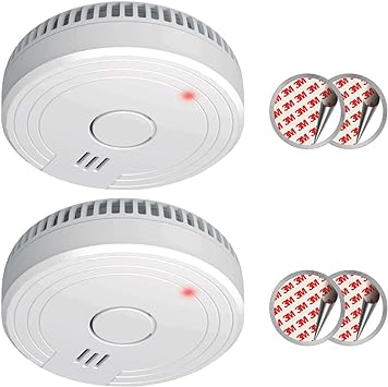 ELRO FS180521M 2-Pack Smoke Alarm with Magnet Mounting 5 Year Battery and Conforms to EN14604, White, 2er Packung, Set of 2 Pieces